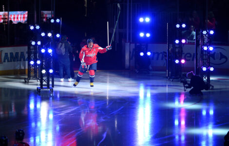 Ovechkin's sons introduce him before Washington's home opener, and the Capitals top Pittsburgh 5-3